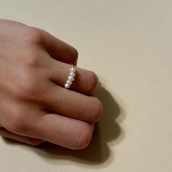 Fresh water pearl ring N658 - Picture 3 of 3